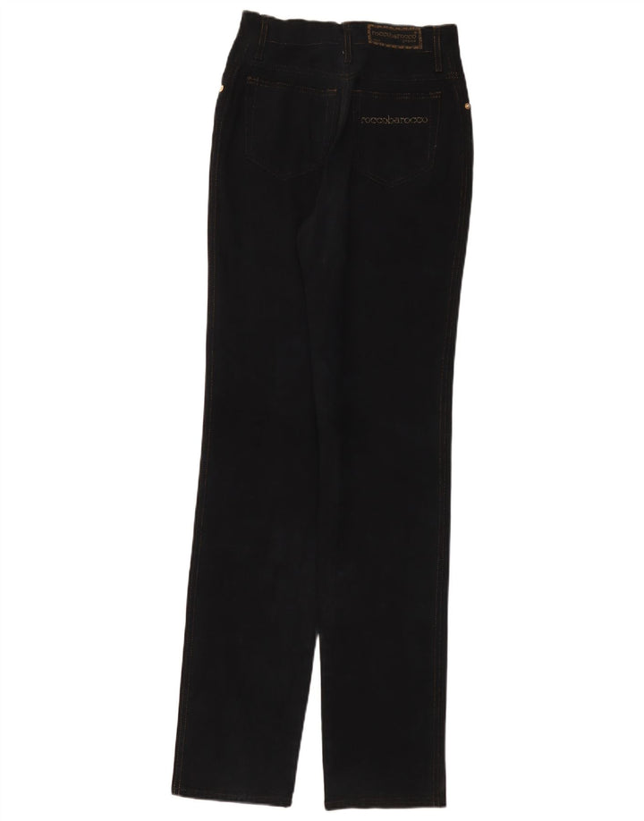 ROCCOBAROCCO Vaqueros cónicos para mujer W27 L33 Algodón negro