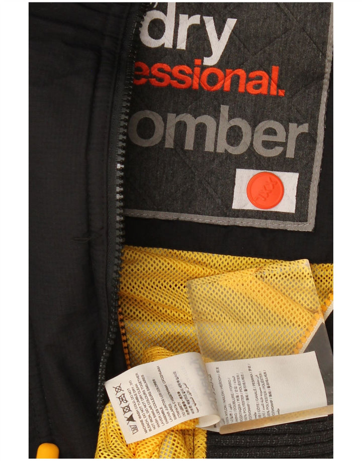 Superdry Chaqueta Bomber Windbomber Con Capucha Para Mujer UK 20 2XL Poliéster Negro