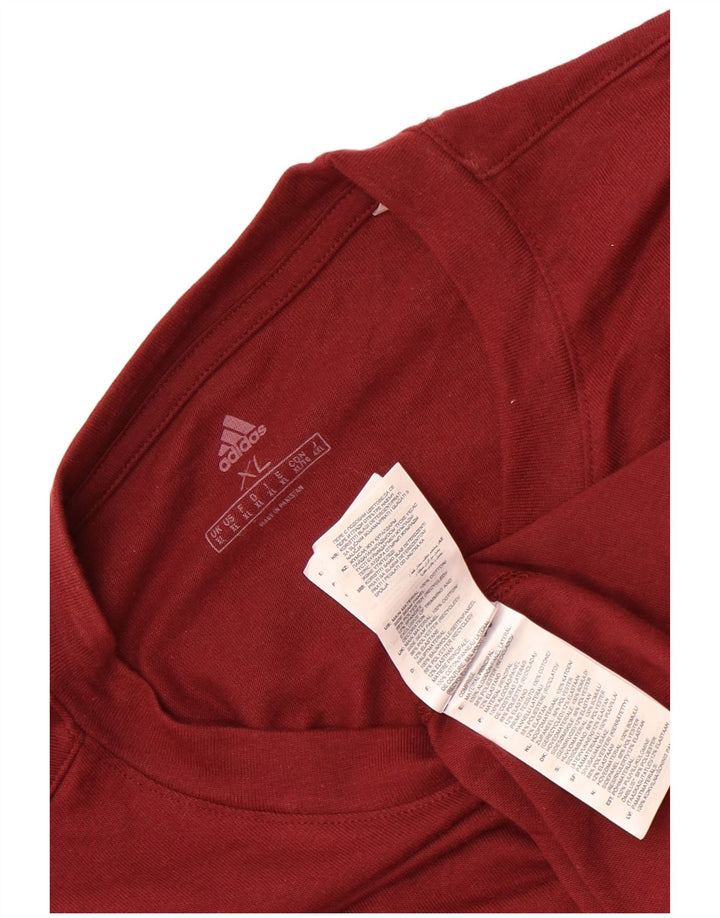 Adidas Hombre Camiseta Top XL Granate Algodón