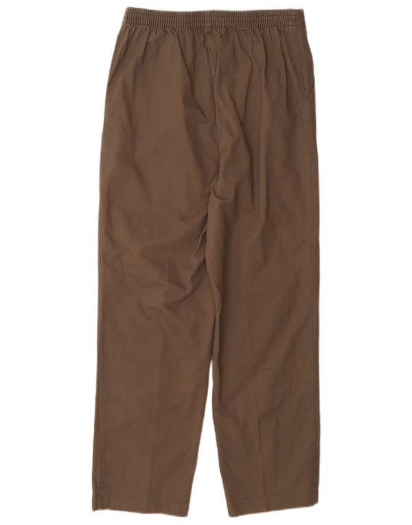 Marks & Spencer Pantalones Casuales Rectos para Mujer UK 8 Small W26 L26 Marrón