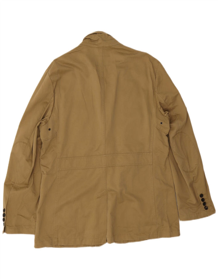 Eddie Bauer Chaqueta tipo blazer de 2 botones para hombre UK 42 XL Algodón caqui