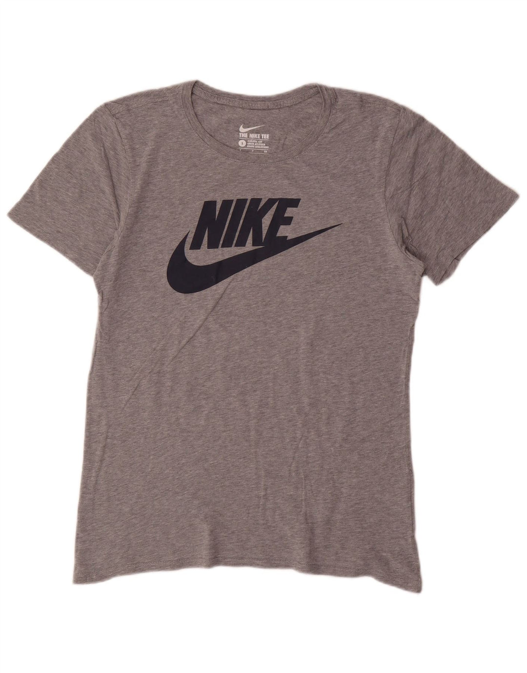 Nike - Camiseta gráfica para hombre, talla pequeña, algodón gris