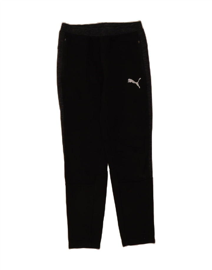 PUMA Mens Tracksuit Trousers Small Black Colourblock Cotton Vintage Puma and Second-Hand Puma from Messina Hembry 
