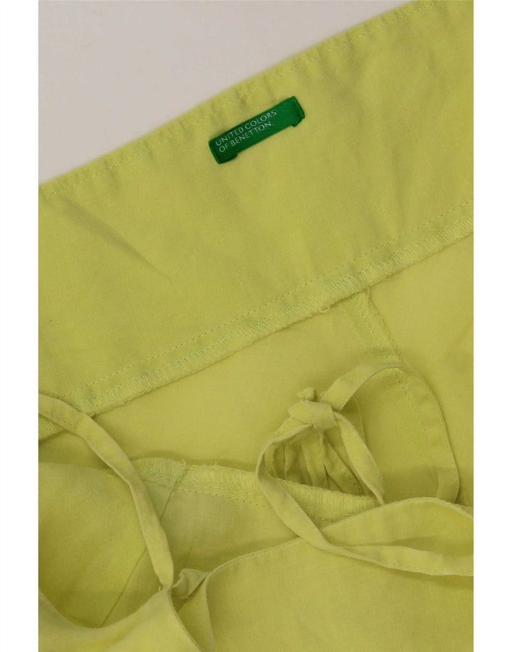 Benetton Vestido De Tirantes Regular para Mujer ES 42 Amarillo Mediano