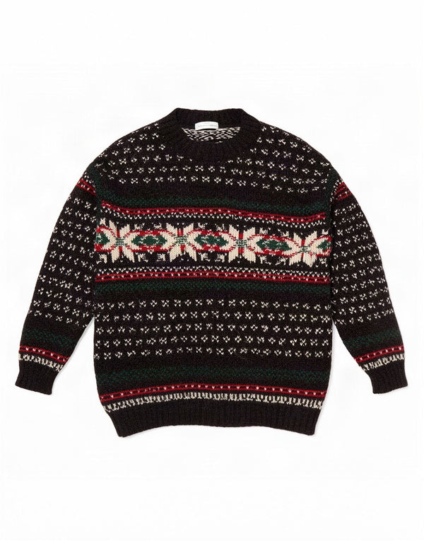 Marks & Spencer St. Michael - Jersey de cuello redondo para hombre, talla XL, color negro
