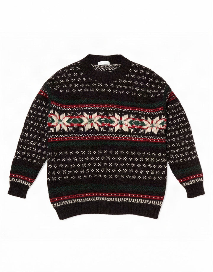 Marks & Spencer St. Michael - Jersey de cuello redondo para hombre, talla XL, color negro