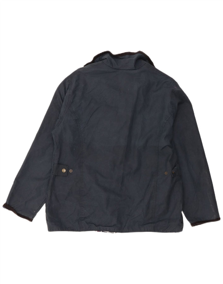 Rydale Chaqueta de algodón encerado para mujer Reino Unido 46 Grande Azul marino