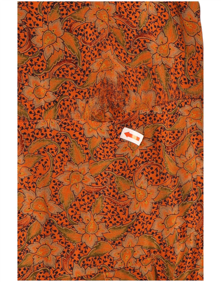 Vestido Largo Gianfrediani Mujer IT44 Mediano Naranja Floral