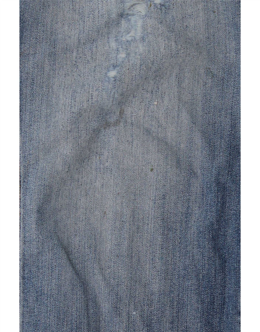 Wrangler Vaqueros Rectos Desgastados para Hombre W38 L27 Azul