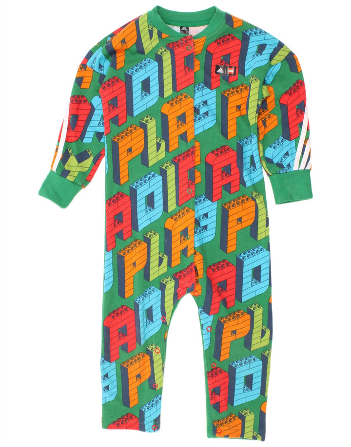 Adidas - Mono de manga larga para niño (2-3 años), color verde