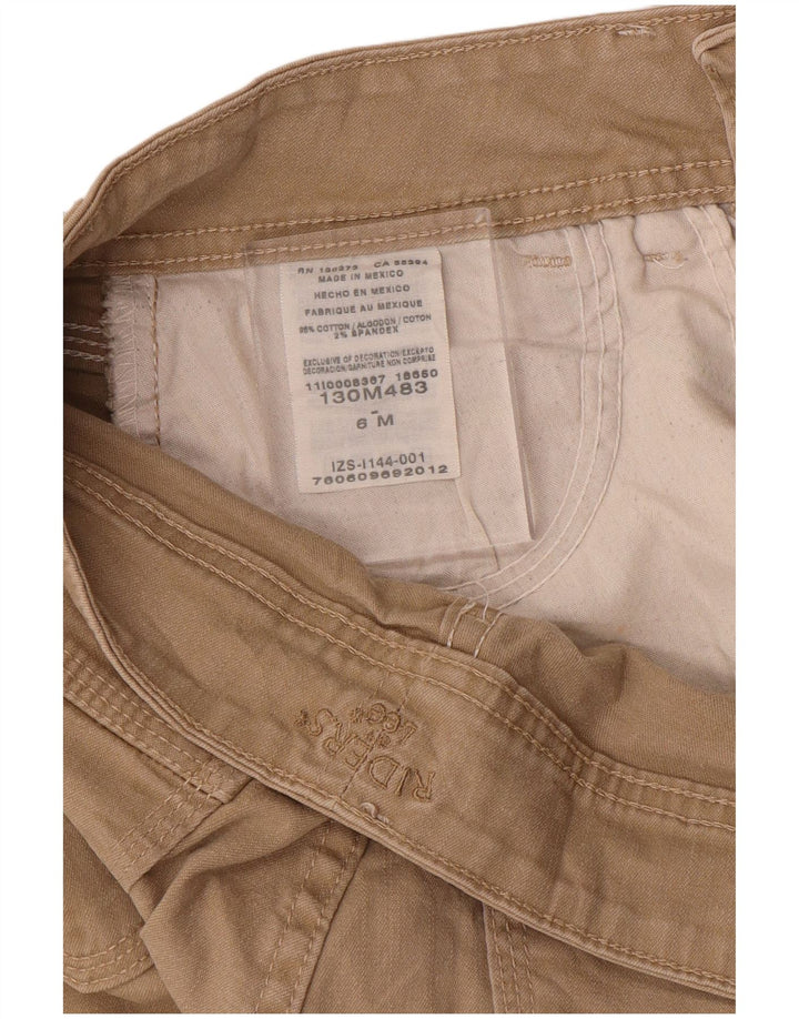 Lee Womens Riders Bootcut Pantalones casuales US 6 Mediano W30 L31 Algodón Beige