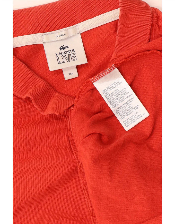 Polo Lacoste Hombre 2XL Algodón Rojo