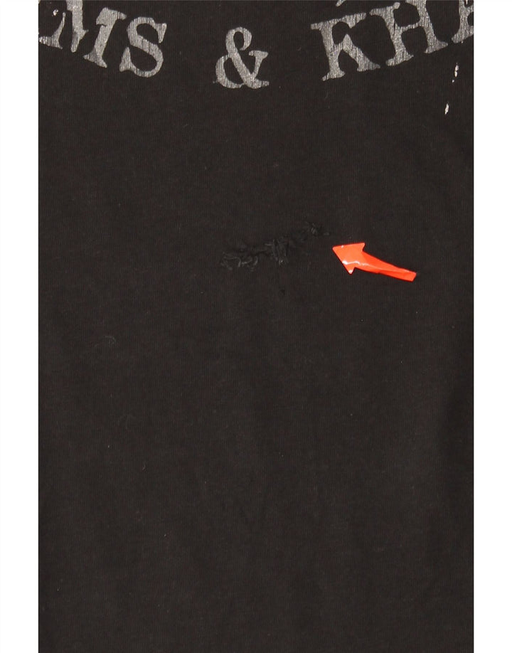 Zu Elements - Camiseta gráfica para hombre, talla grande, color negro