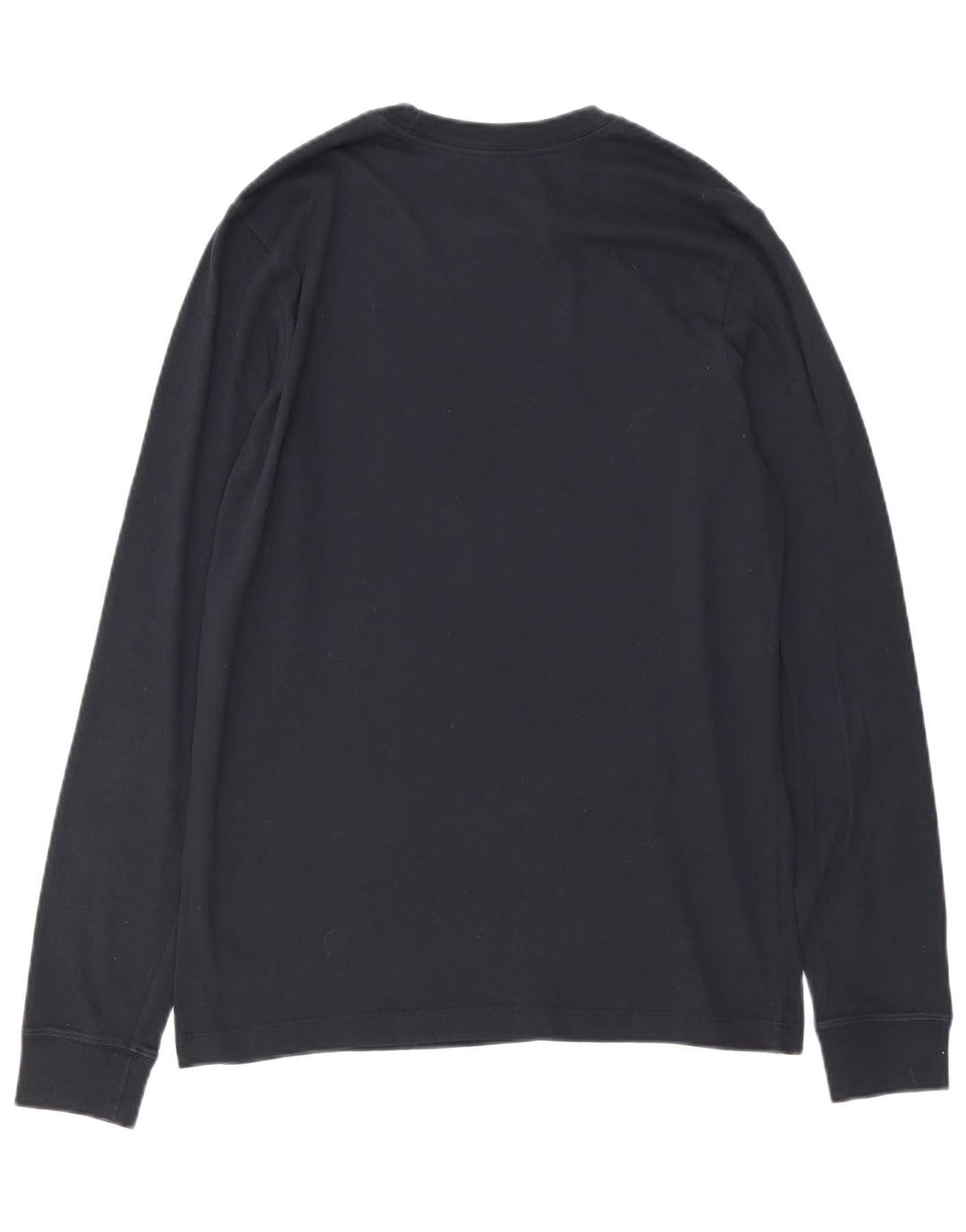 Nike Camiseta de baloncesto con gráfico de manga larga para hombre, talla mediana, azul marino