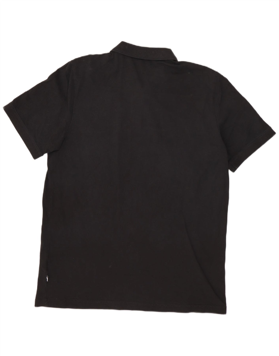 PUMA Polo para hombre grande de algodón negro
