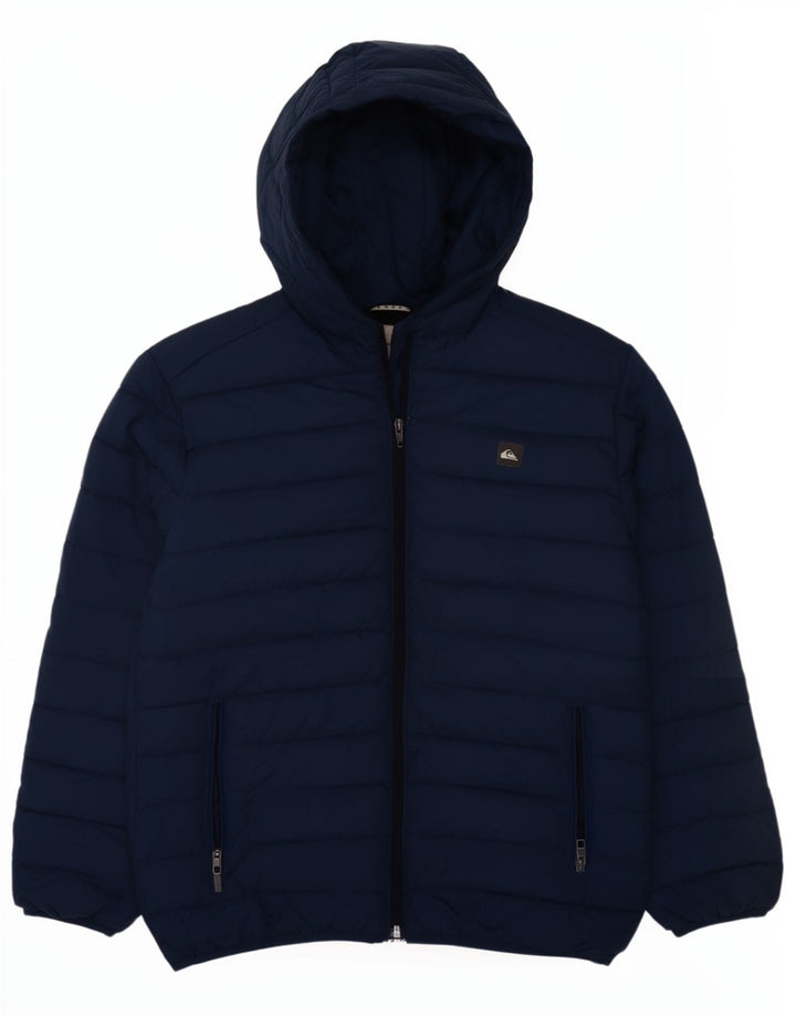 Quiksilver Chaqueta acolchada con capucha para niños 13-14 años Grande Azul marino Poliéster