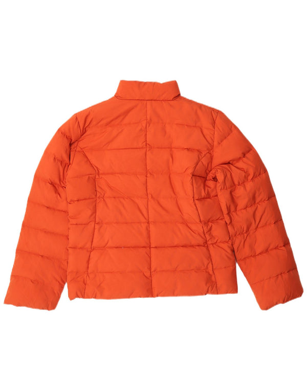 Vintage mujer chaqueta acolchada Reino Unido 14 rojo medio