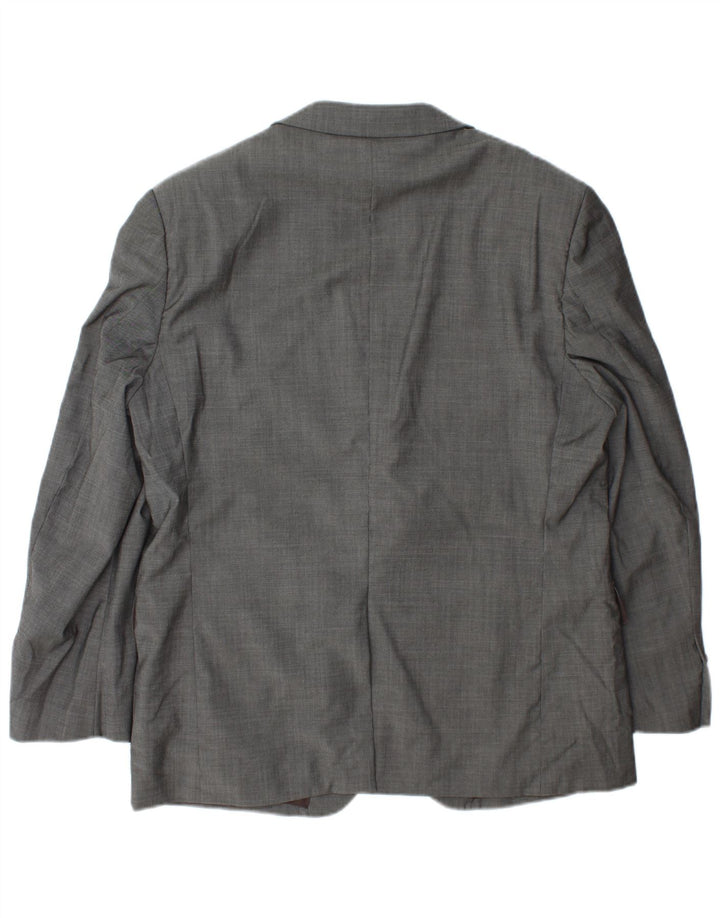 Marks & Spencer Chaqueta tipo blazer de 3 botones para hombre UK 42 Large Grey Wool