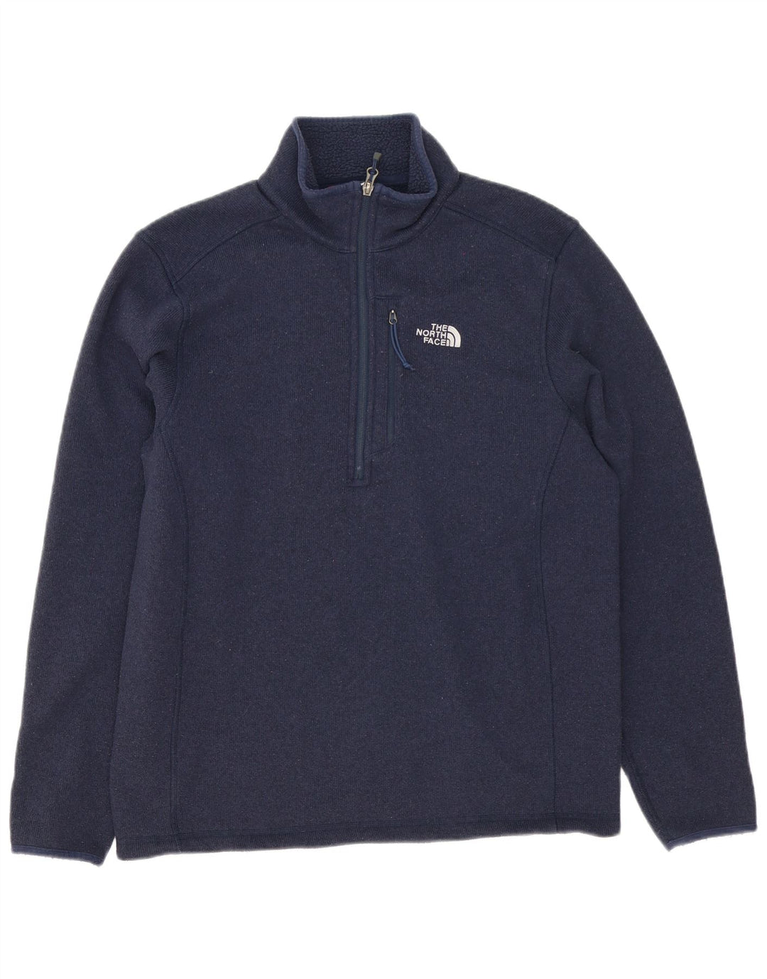 The North Face Hombre Zip Neck Jumper Sweater Medio Azul Marino Poliéster