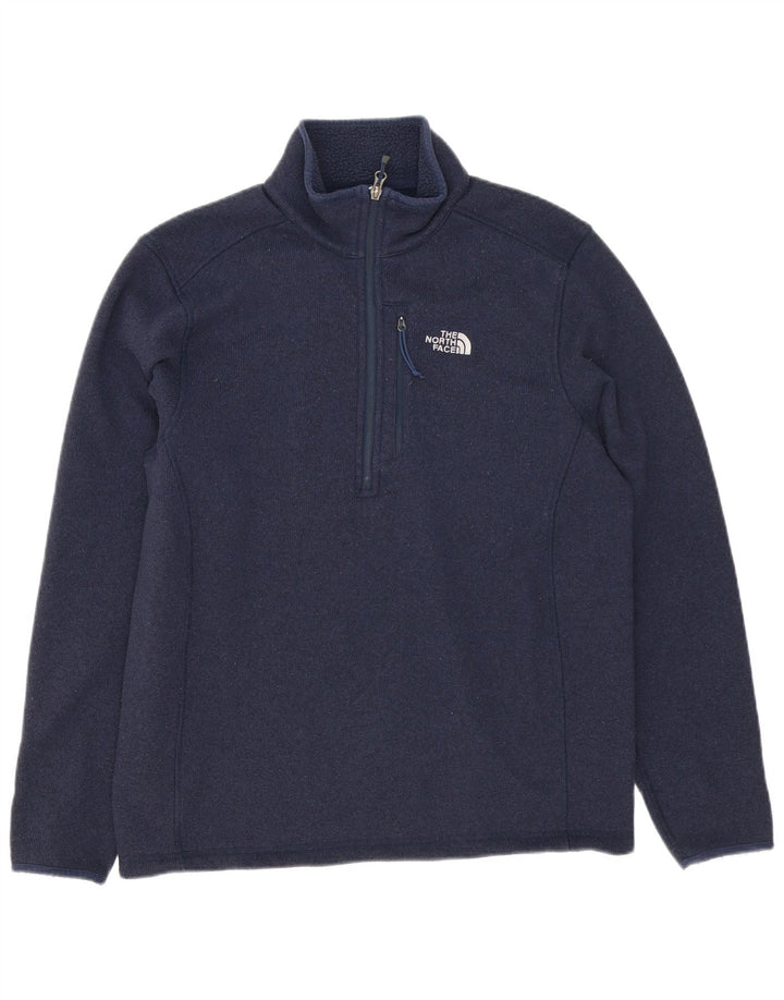 The North Face Hombre Zip Neck Jumper Sweater Medio Azul Marino Poliéster