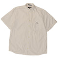 Gant Camisa Regular Fit De Manga Corta Para Hombre Algodón Blanco Grande