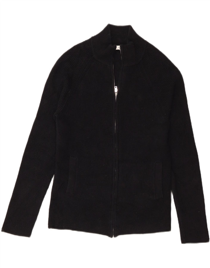 Reiss - Cárdigan para hombre, talla pequeña, algodón negro