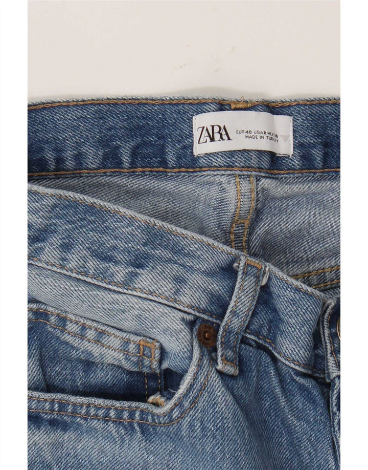 Zara Jeans Rectos Mujer EU 40 Medium W30 L33 Azul