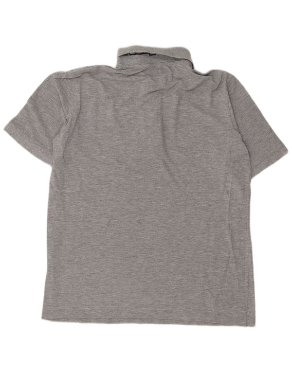 Kappa Polo Hombre Grande Gris Algodón