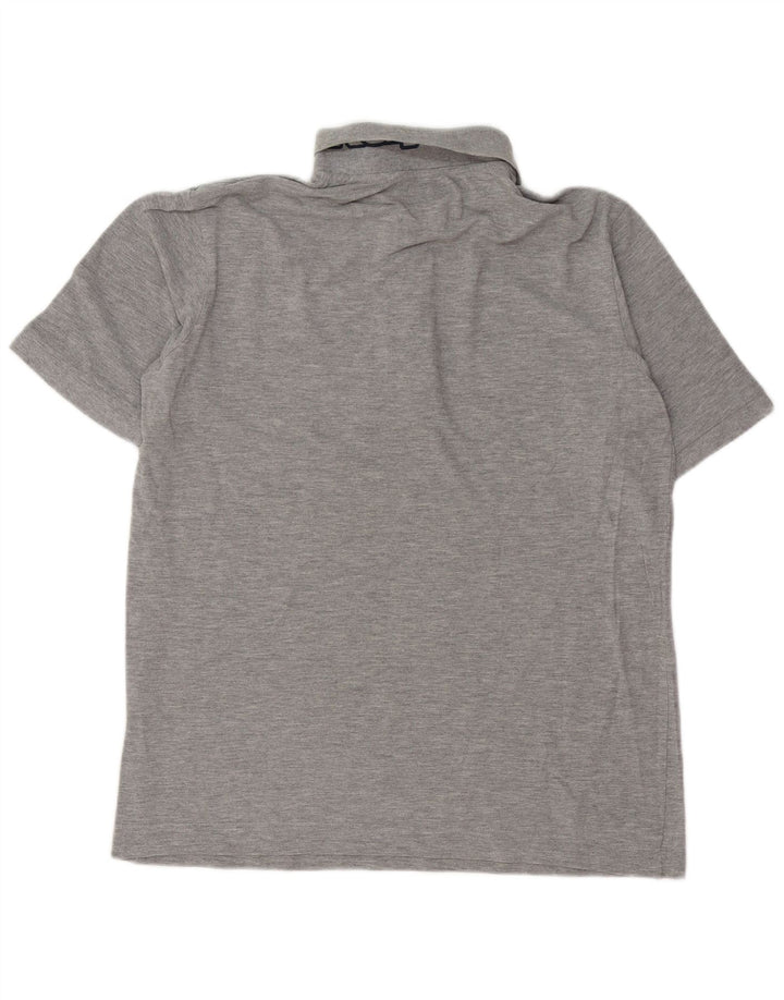 Kappa Polo Hombre Grande Gris Algodón