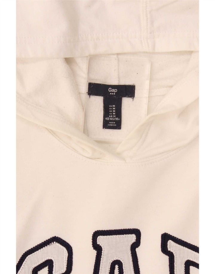 Gap - Sudadera con capucha para mujer, diseño gráfico, talla 40, color blanco