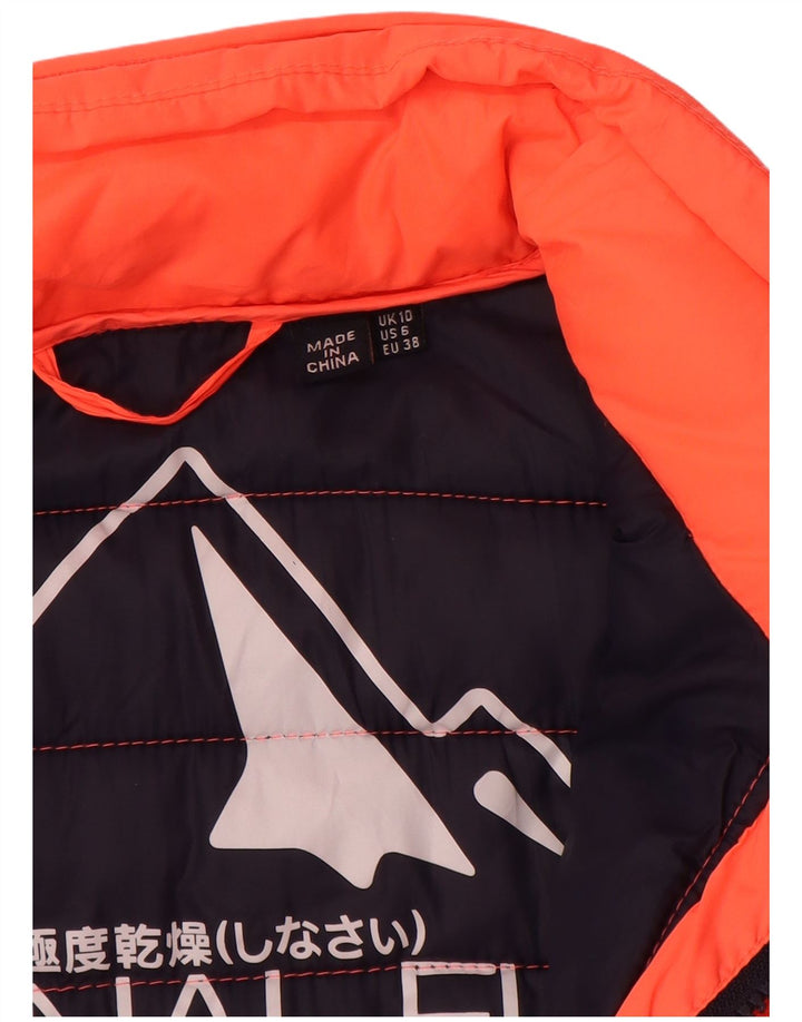 SUPERDRY Chaqueta acolchada para mujer UK 40 Small Naranja Poliéster