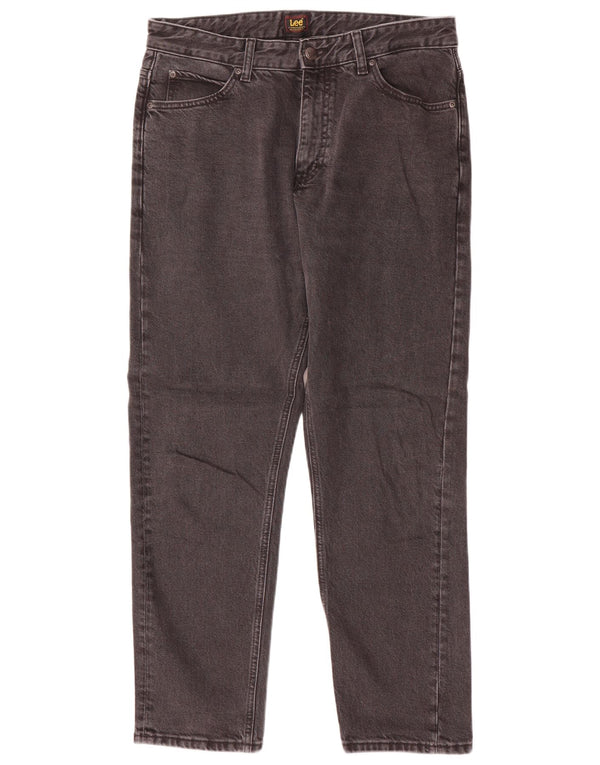 Lee Vaqueros Rectos Rider Para Hombre W31 L31 Algodón Gris