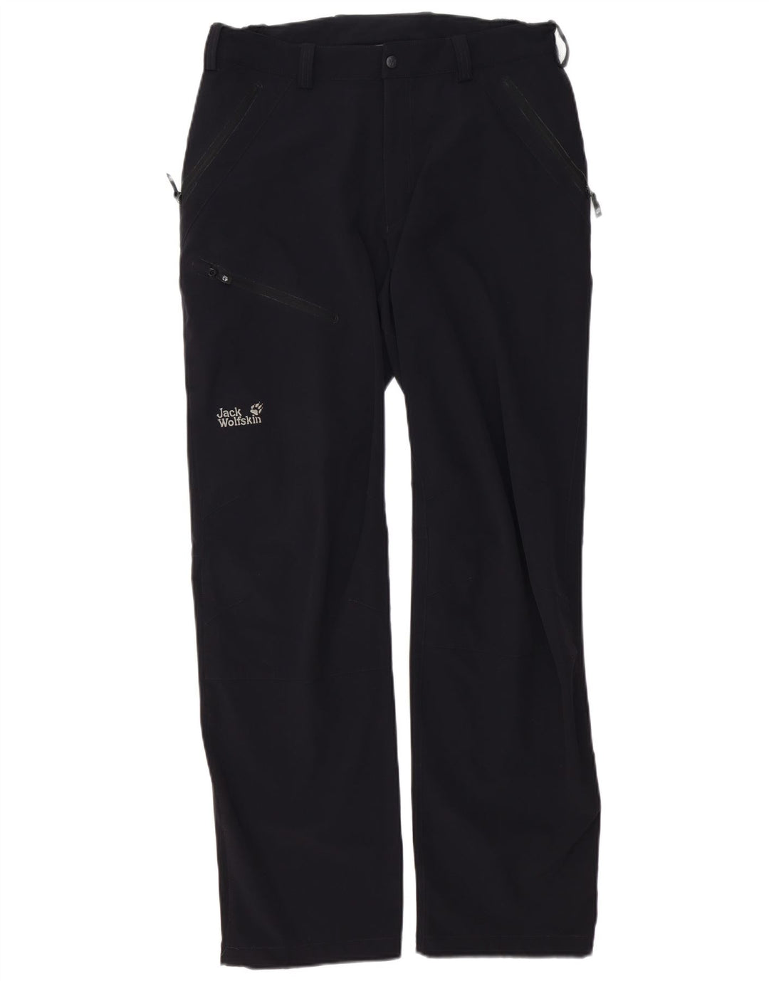Jack Wolfskin Pantalones cargo de senderismo para hombre W33 L34 Poliamida negra