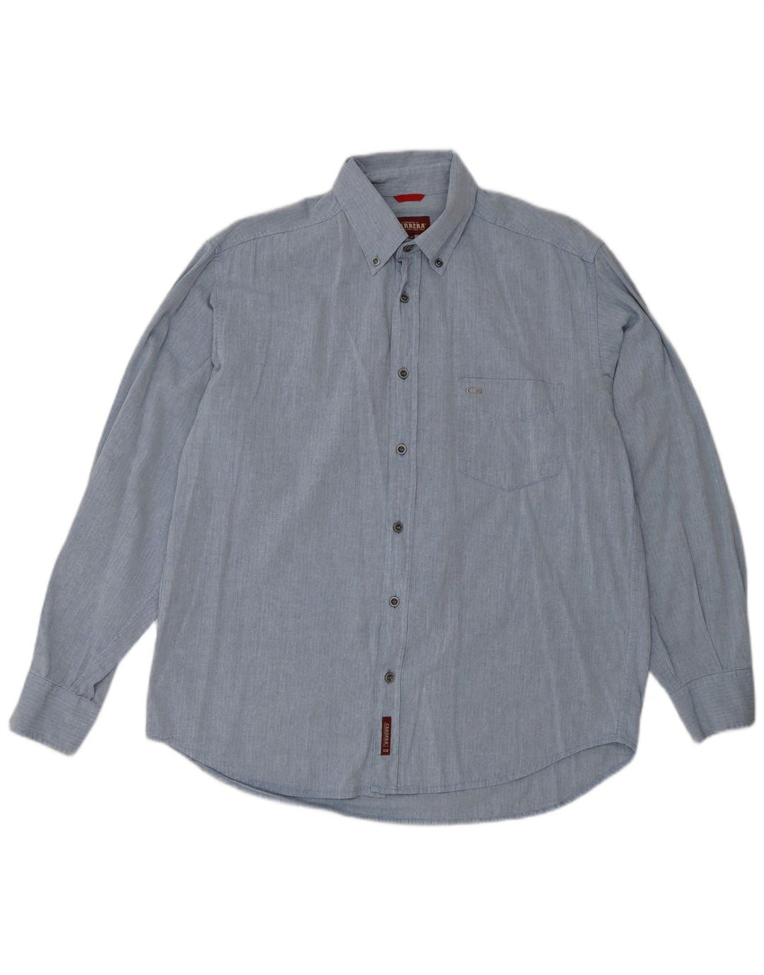 Camisa CARRERA Hombre Azul Medio Algodón