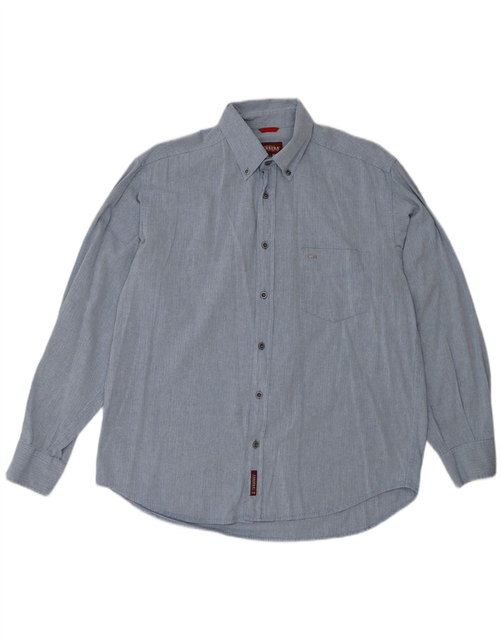 Camisa CARRERA Hombre Azul Medio Algodón