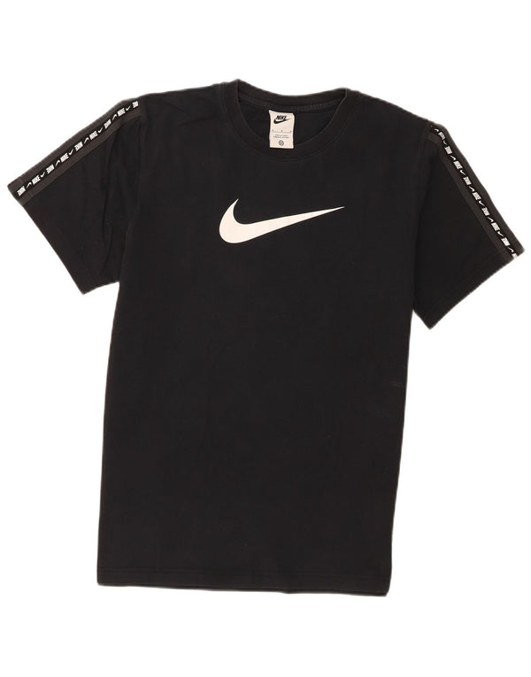 Nike Camiseta gráfica para hombre Top mediano de algodón negro
