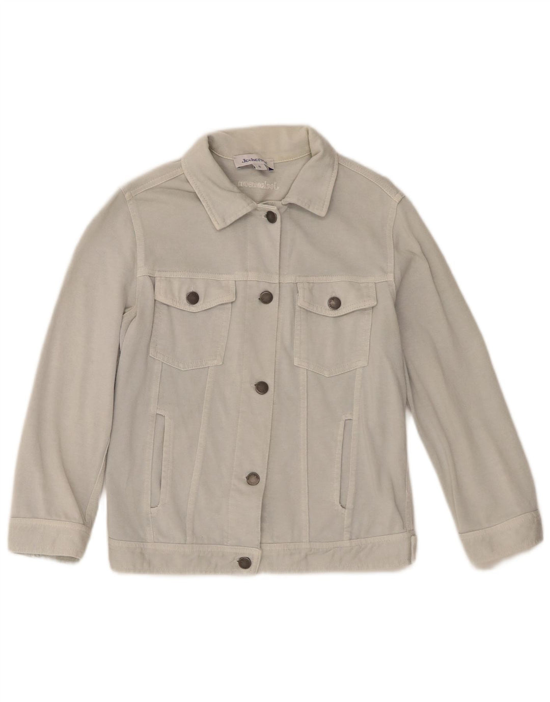 Jeckerson Chaqueta Bomber para Mujer UK 10 Small Azul Algodón