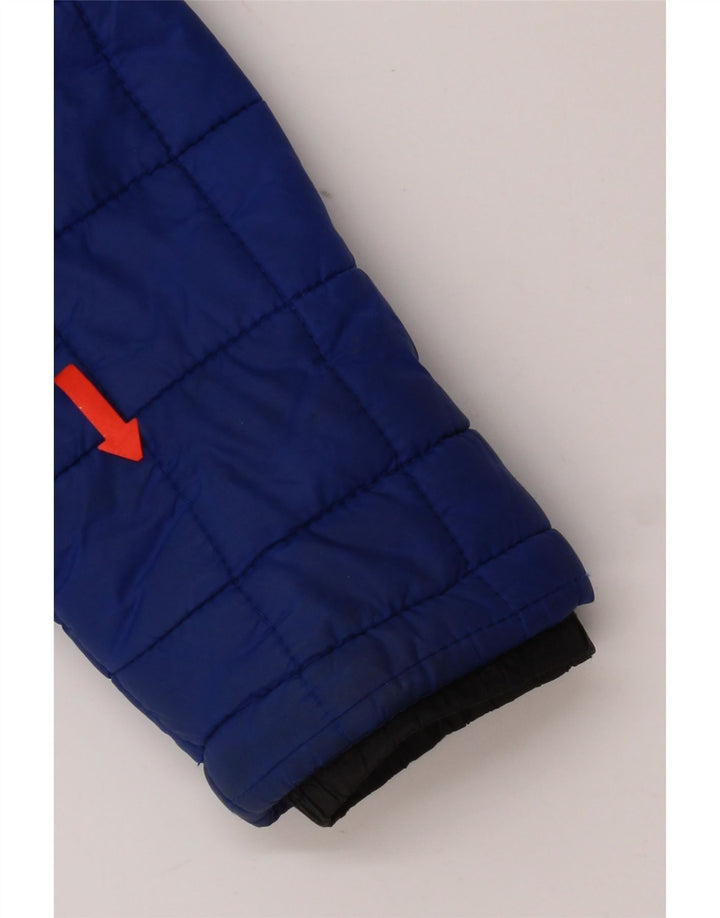 Superdry Chaqueta Acolchada Con Capucha Para Mujer UK 40 Small Blue Nylon