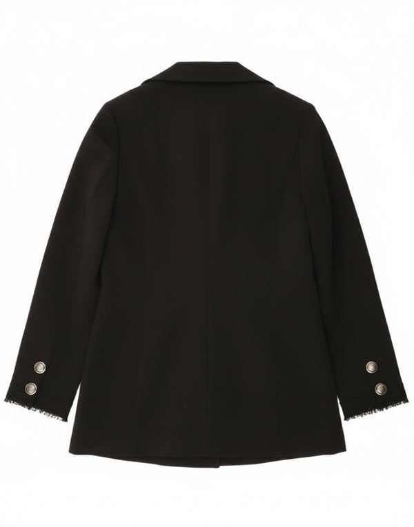 Denny Rose Chaquetón para mujer UK 10 Small Poliéster negro