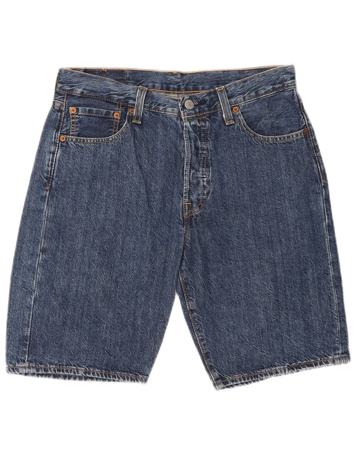 Levi's Hombre 501 Shorts De Mezclilla W30 Algodón Azul Medio