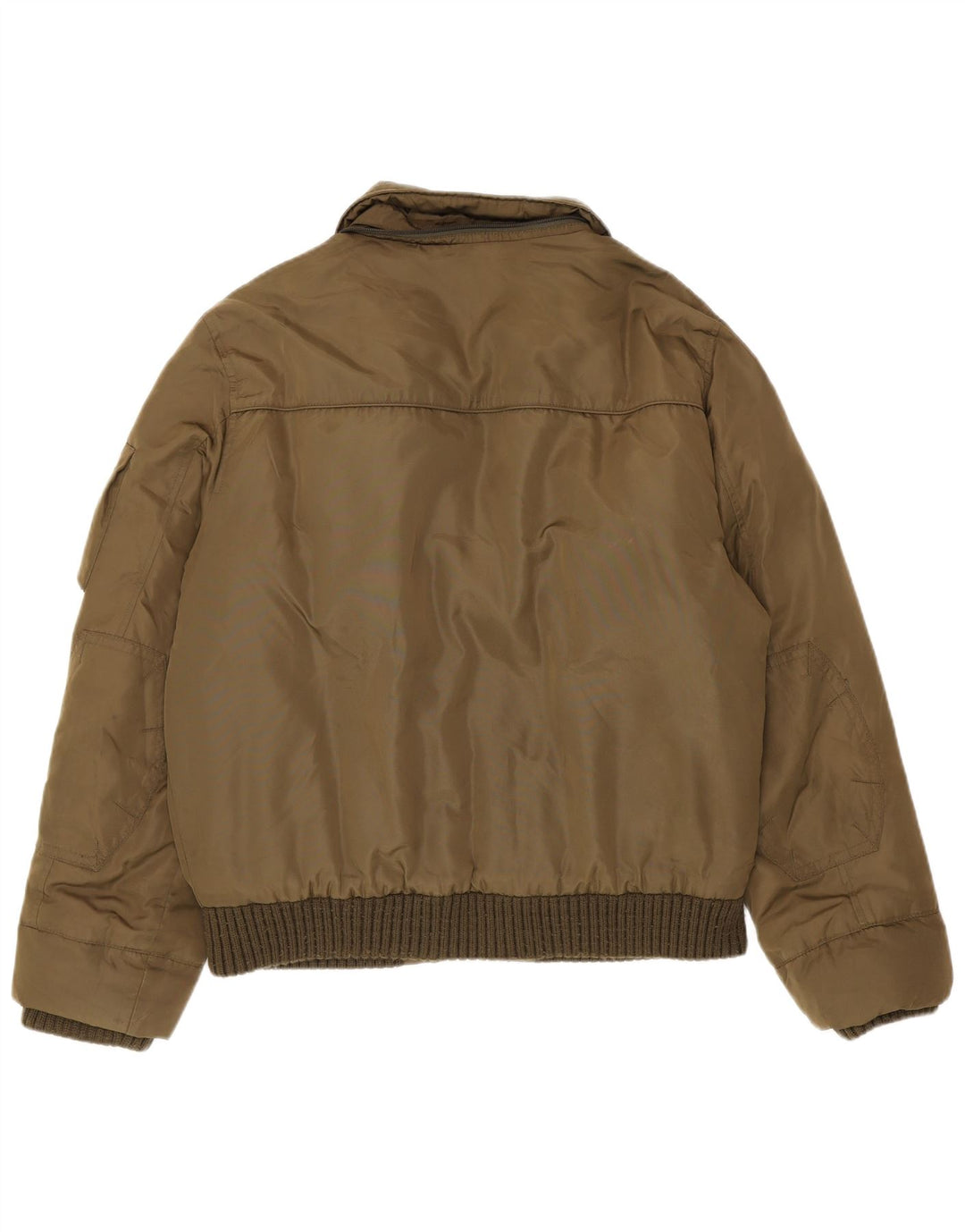 Tommy Hilfiger Chaqueta acolchada para hombre UK 40 Large Khaki Nylon