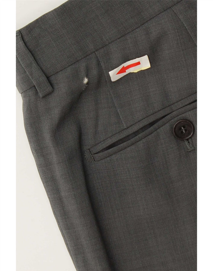 Pantalones de traje con pinzas Hugo Boss para hombre W34 L34 Gris