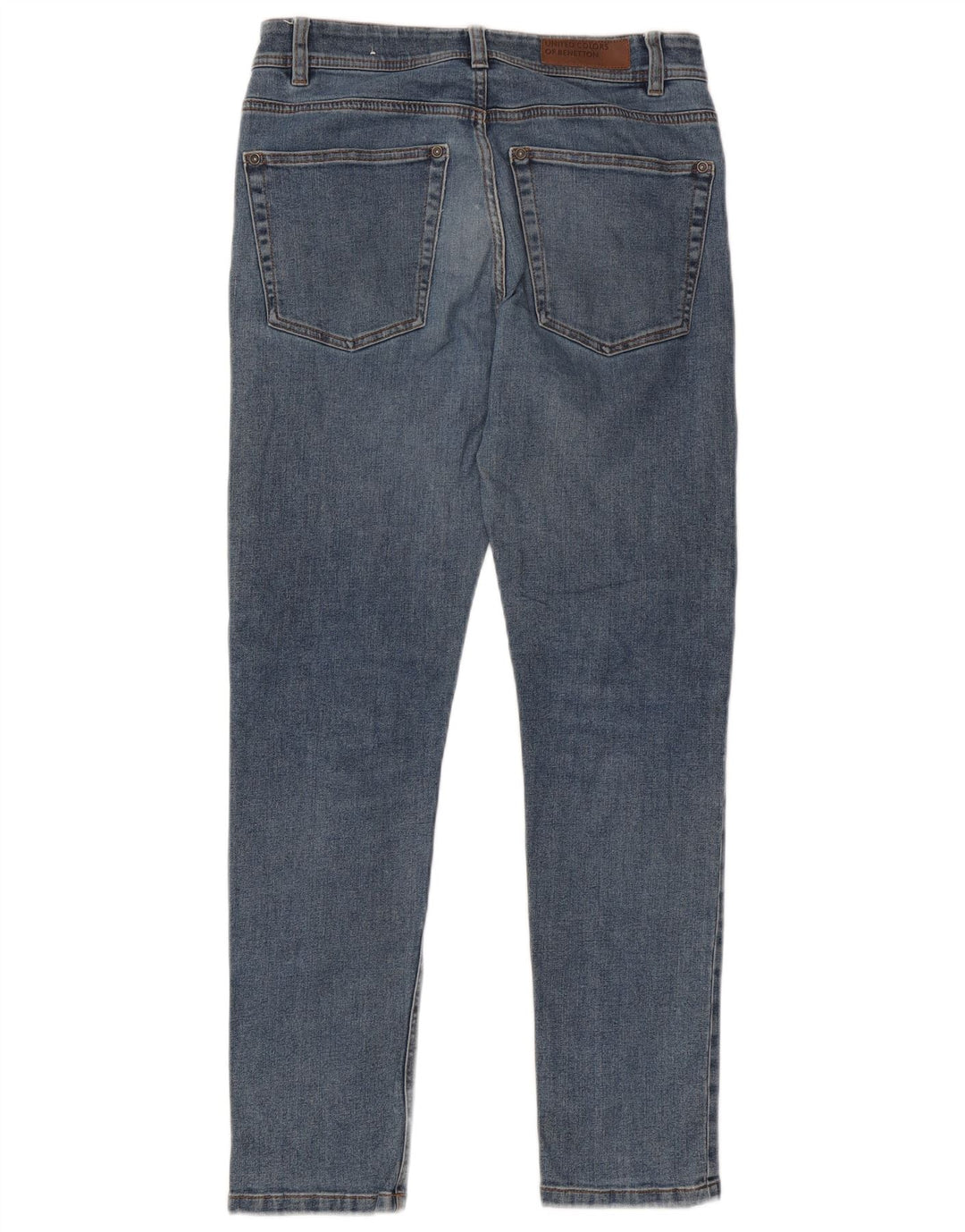 Benetton Vaqueros Slim Hombre W31 L30 Algodón Azul