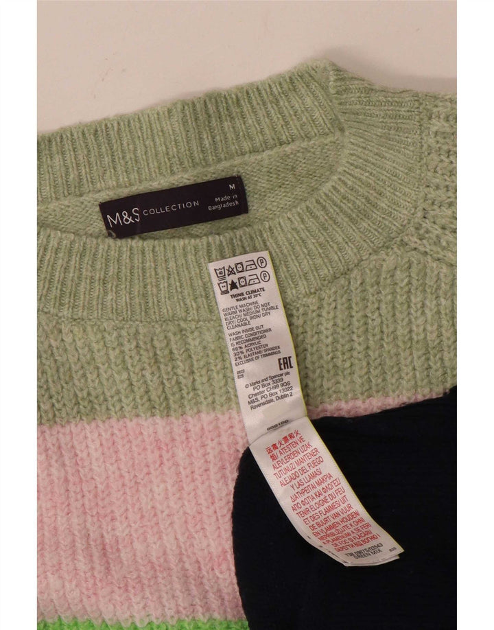 Marks & Spencer Jersey con Cuello Barco para Mujer UK 40 Mediano Multicolor