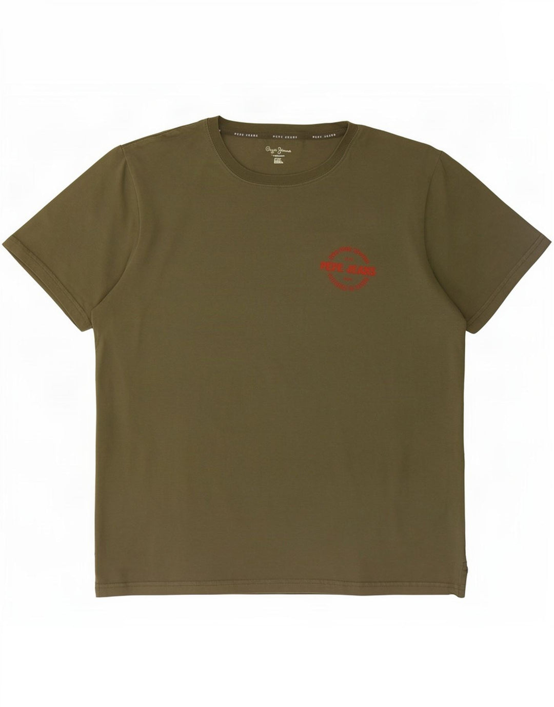 PEPE Jeans Camiseta Regular para Hombre Top Grande Caqui Algodón