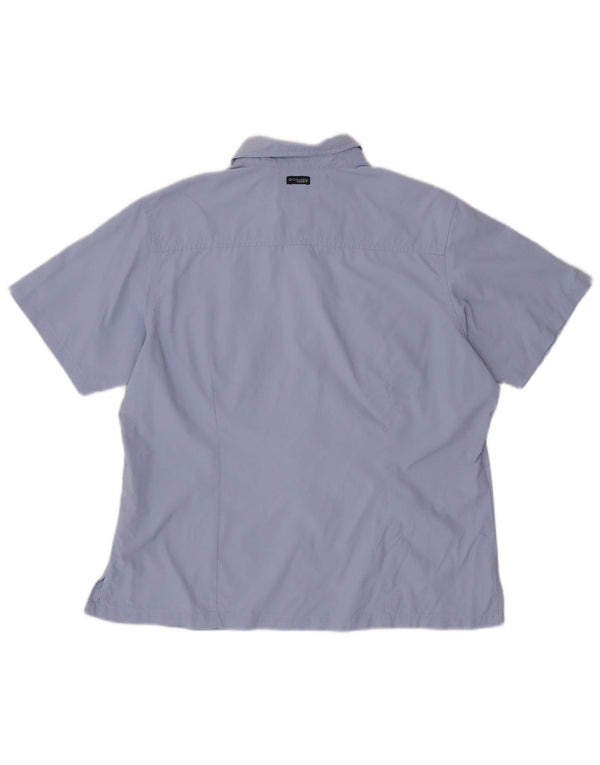 Camisa de manga corta COLUMBIA para mujer ES 40 XL Nylon morado