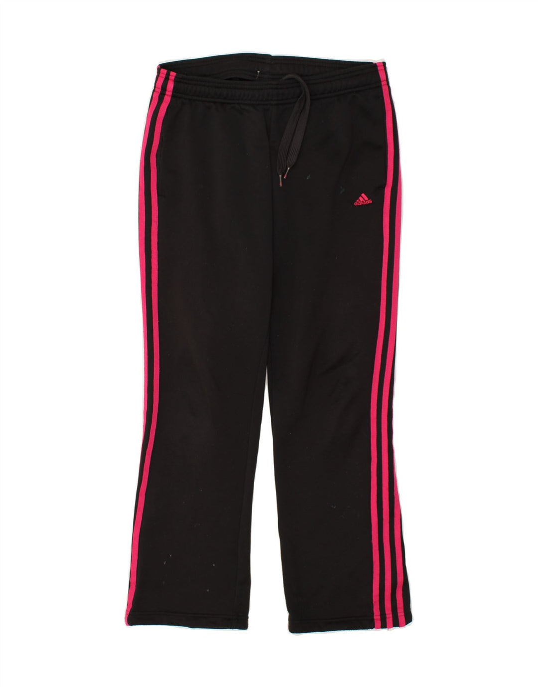 ADIDAS Mujer Climalite Chándal Pantalones UK 8/10 Pequeño Negro Poliéster