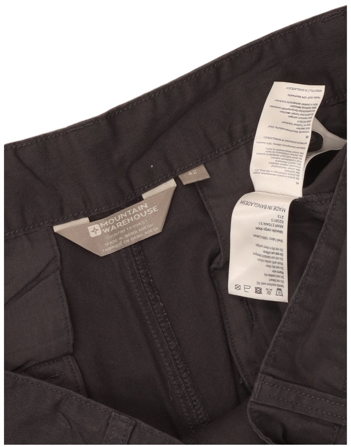MOUNTAIN WAREHOUSE Pantalones cortos cargo para hombre W42 2XL Algodón gris