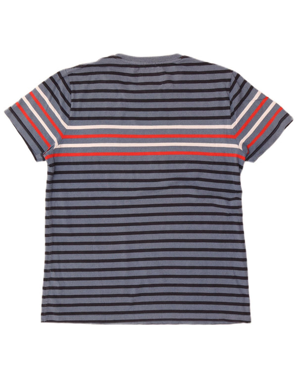 Superdry Camiseta para hombre Top 2XL Algodón a rayas azules