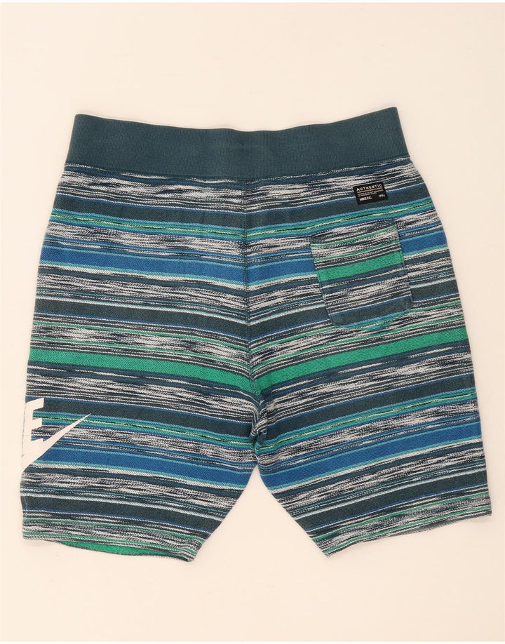 Nike - Pantalones cortos deportivos para hombre, talla grande, algodón a rayas multicolor